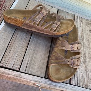 Granada Soft Footbed Birkenstock 
Oiled Leather